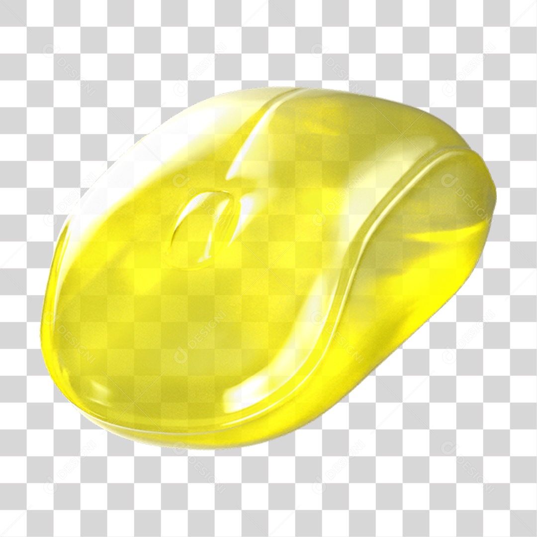 Ícone 3D Mouse de Computador PNG Transparente