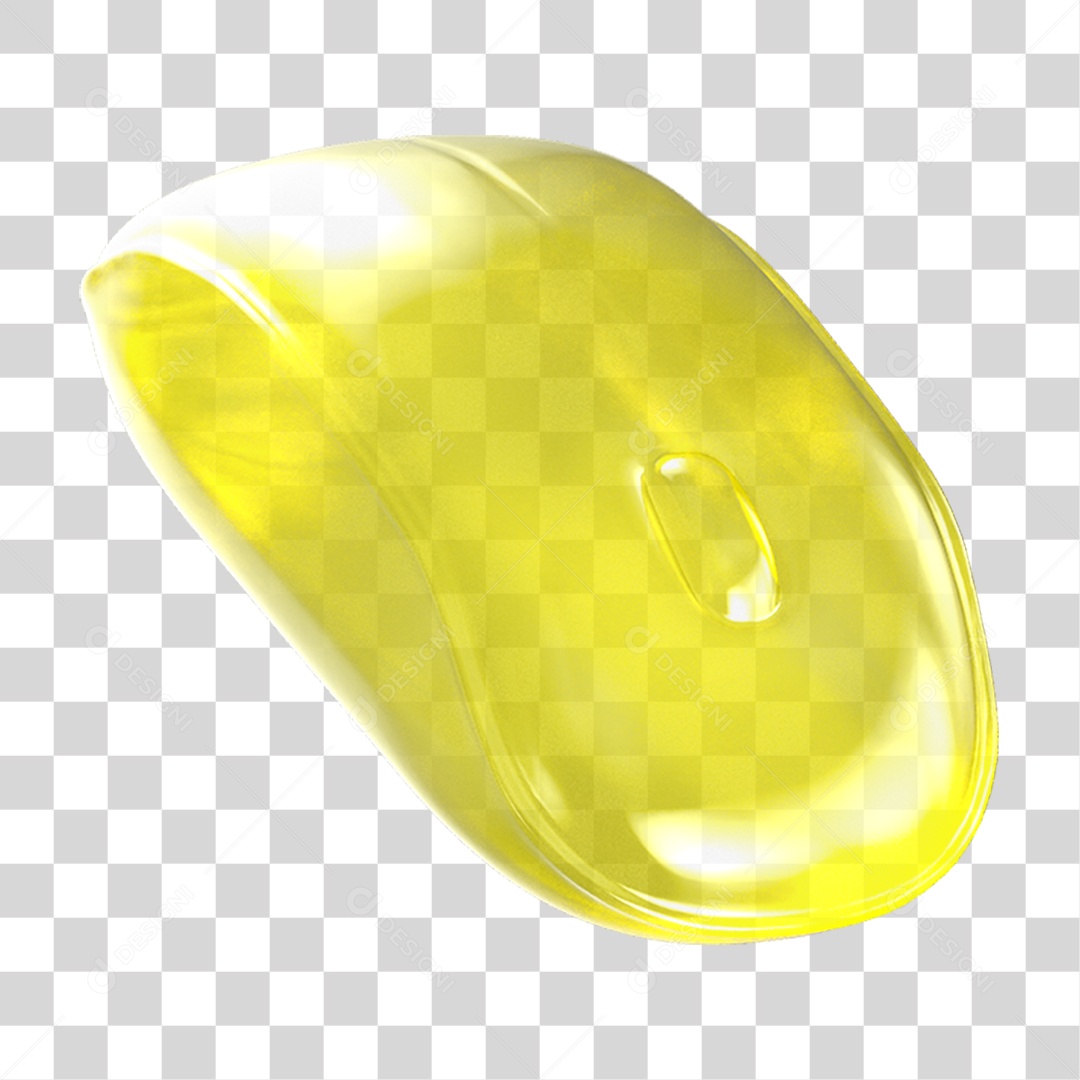 Ícone 3D Mouse de Computador PNG Transparente