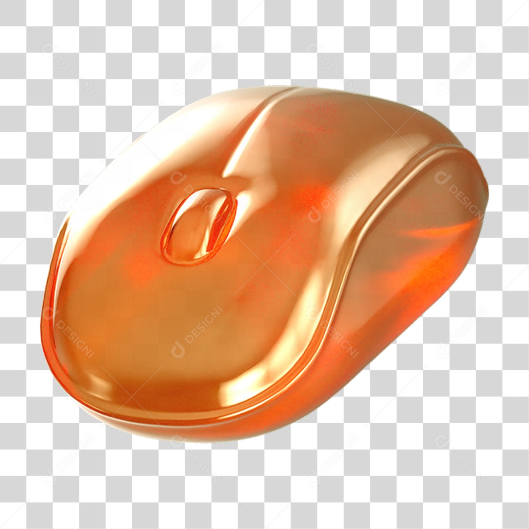 Ícone 3D Mouse de Computador PNG Transparente
