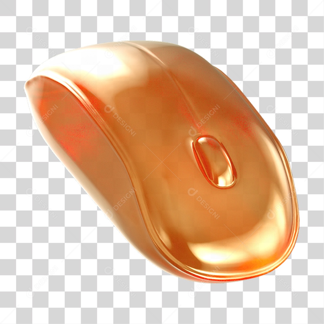 Ícone 3D Mouse de Computador PNG Transparente