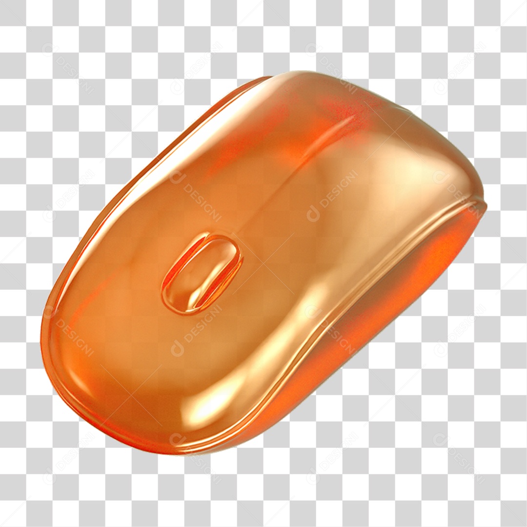 Ícone 3D Mouse de Computador PNG Transparente