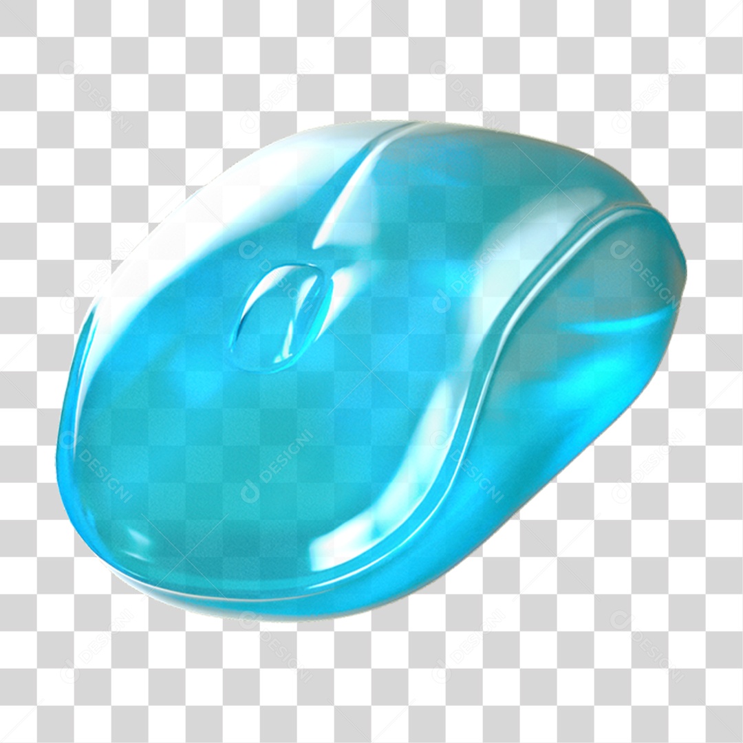 Ícone 3D Mouse de Computador PNG Transparente