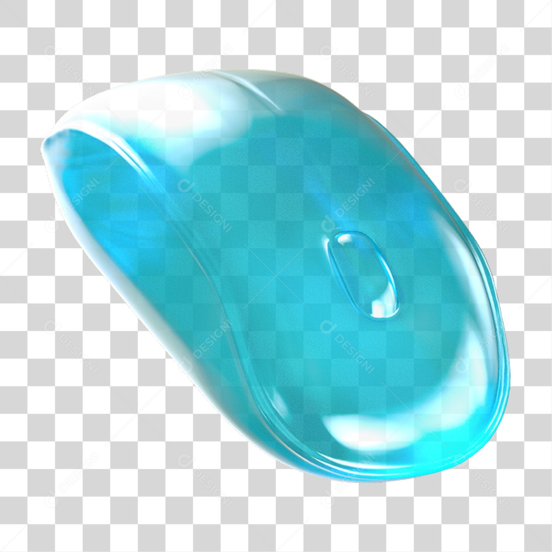 Ícone 3D Mouse de Computador PNG Transparente