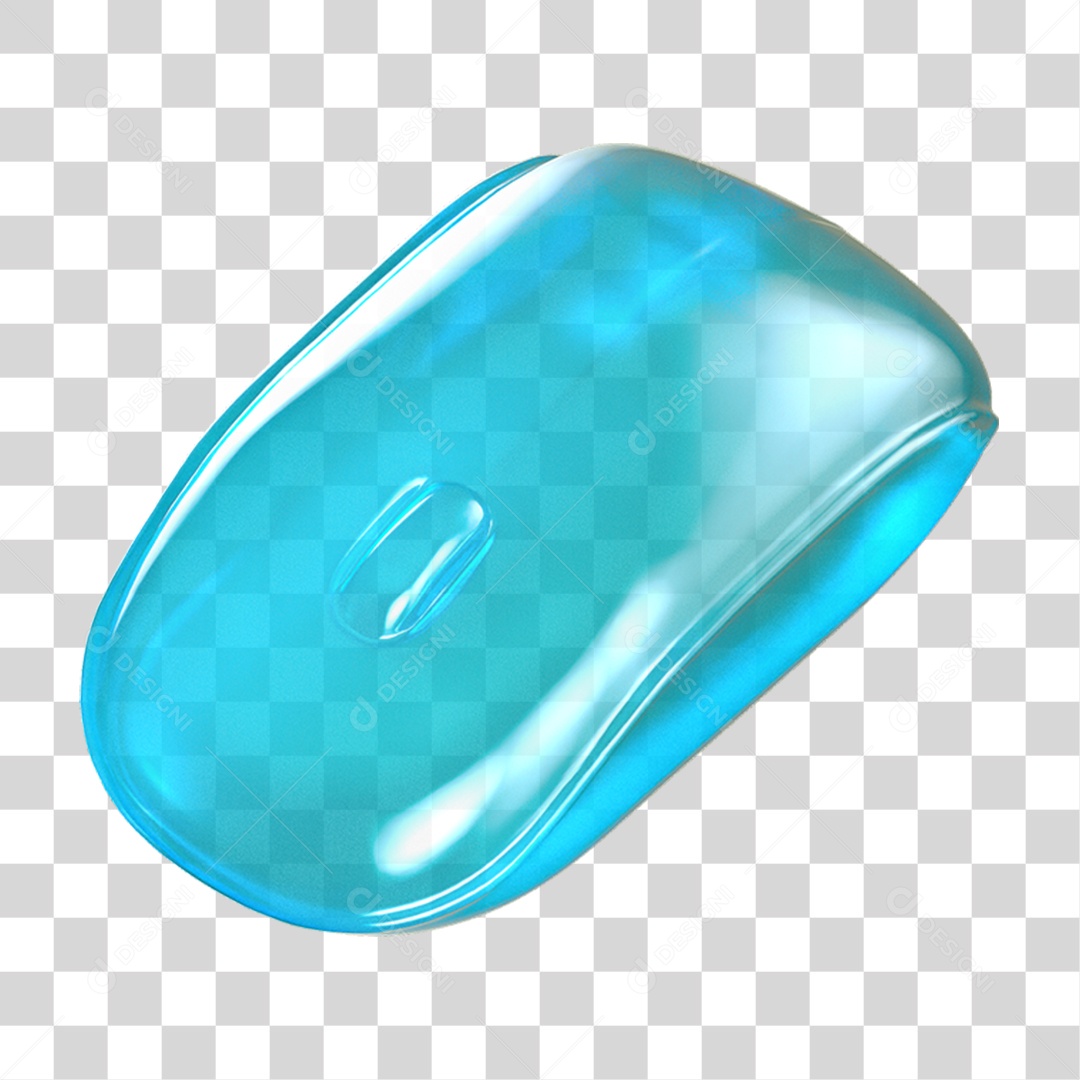 Ícone 3D Mouse de Computador PNG Transparente