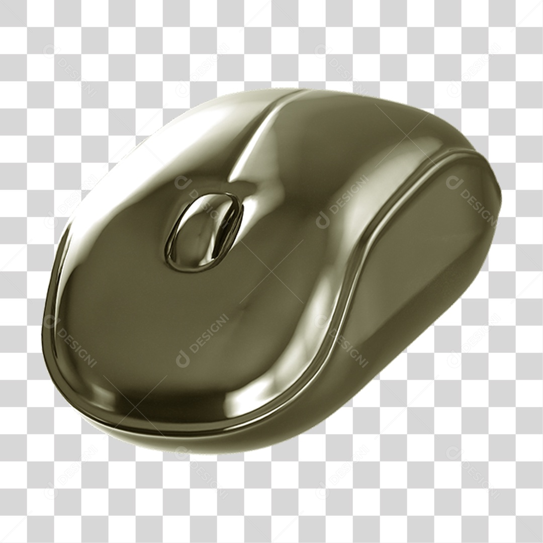 Ícone 3D Mouse de Computador PNG Transparente