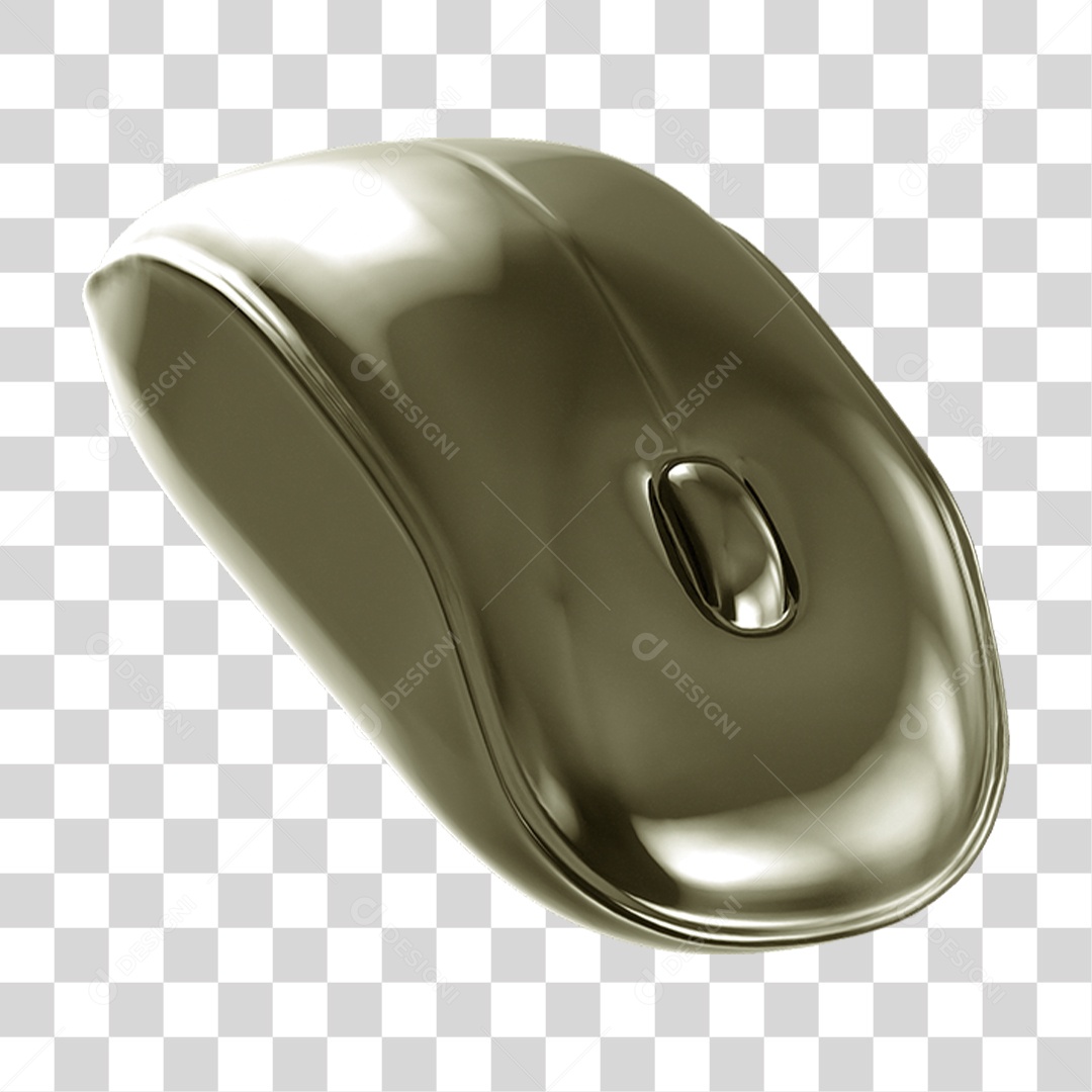Ícone 3D Mouse de Computador PNG Transparente