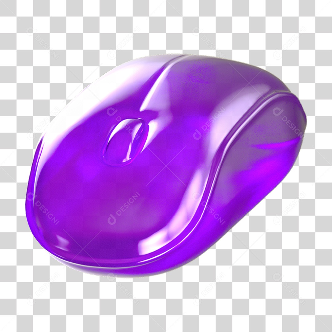 Ícone 3D Mouse de Computador PNG Transparente