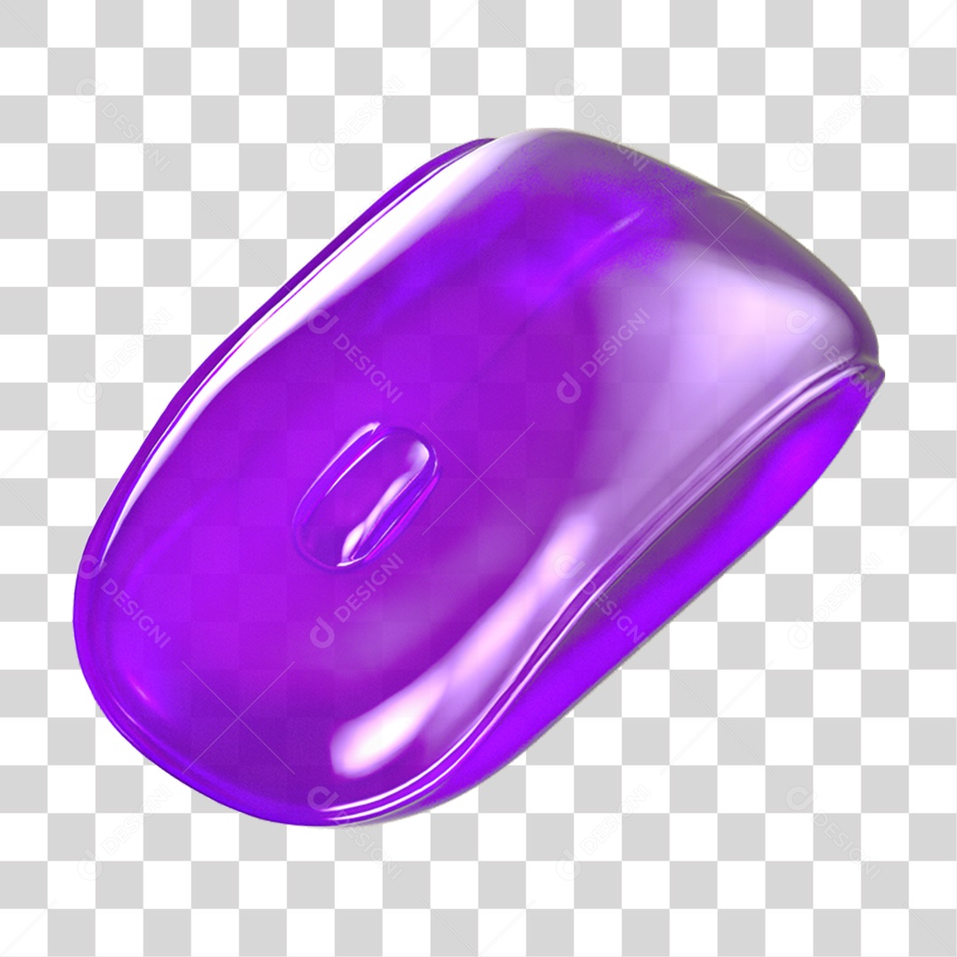 Ícone 3D Mouse de Computador PNG Transparente