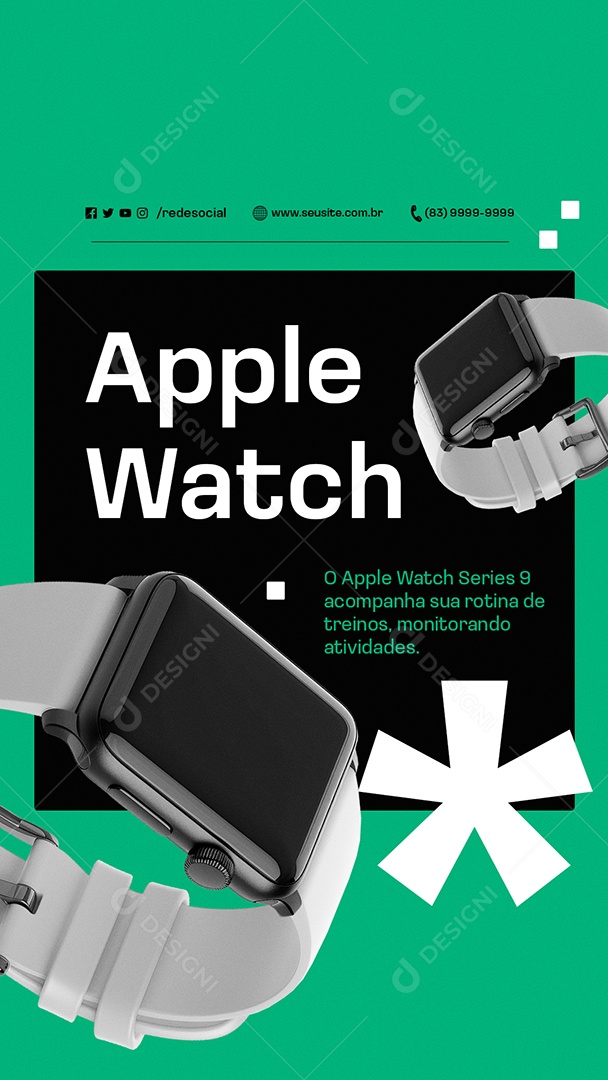 Story Social Media Apple Watch Loja da Apple PSD Editável