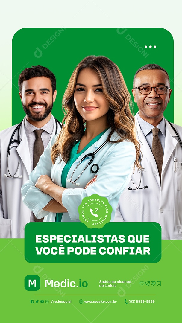 Story Centro Medico Especialistas Social Media PSD Editável