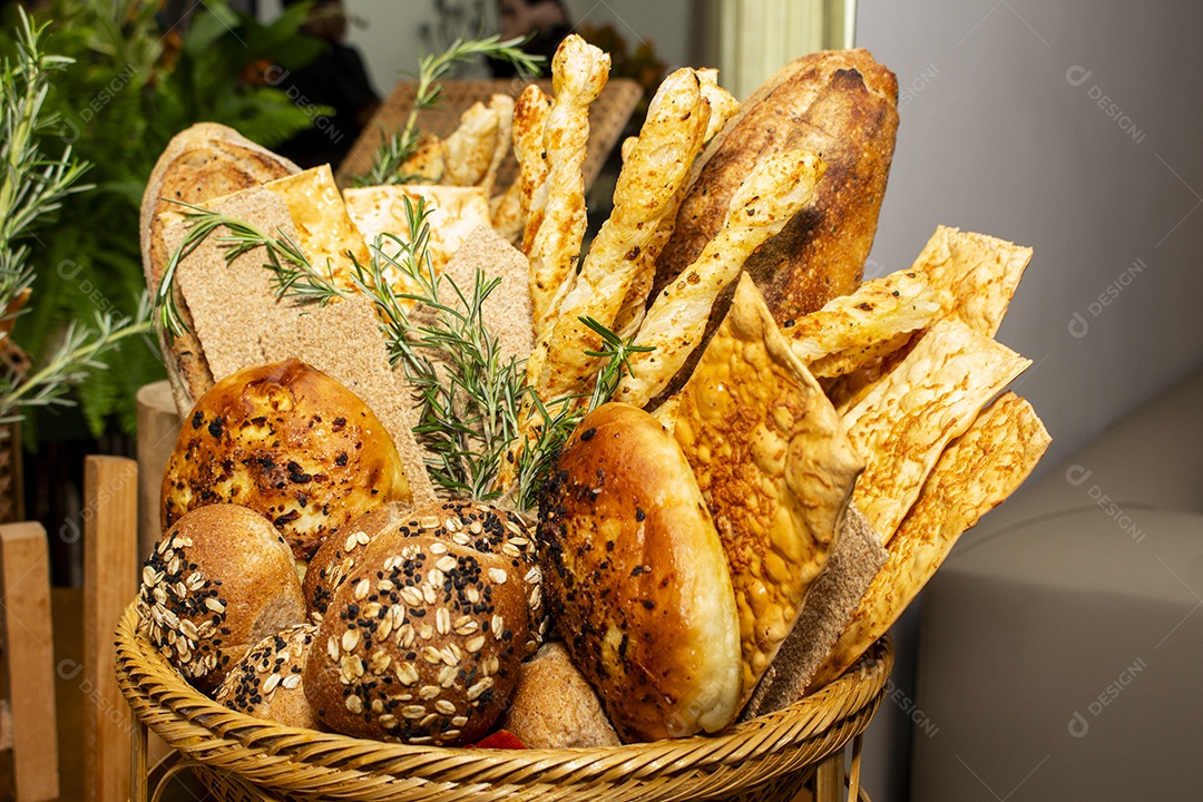 Alimentos saborosos em uma mesa de uma festa