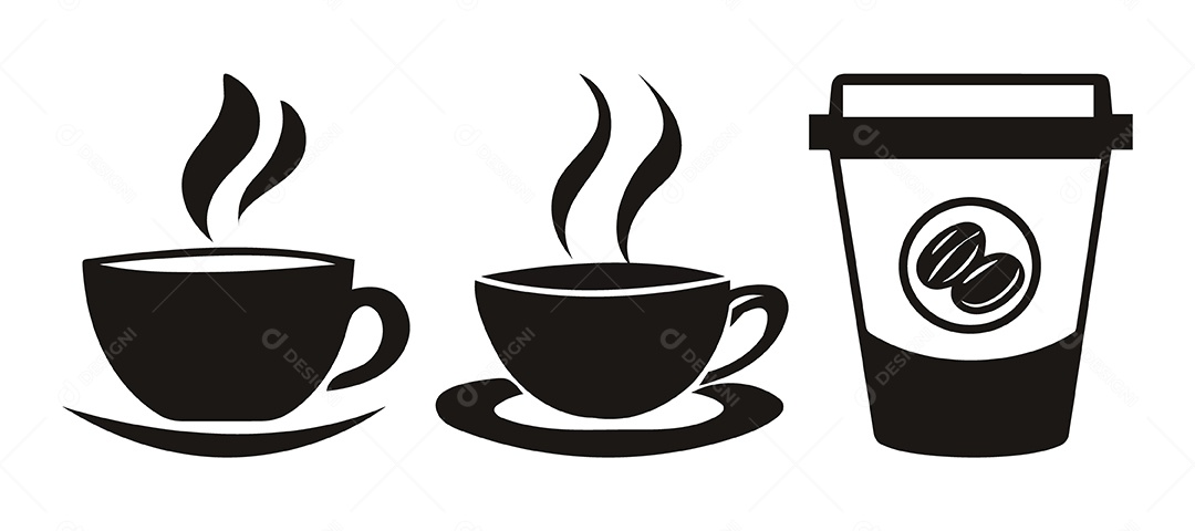 Ícone de Café Ilustração Vetor EPS