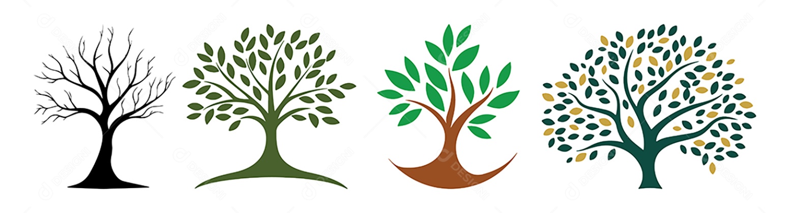 Ícone de Árvore Ilustração Vetor EPS