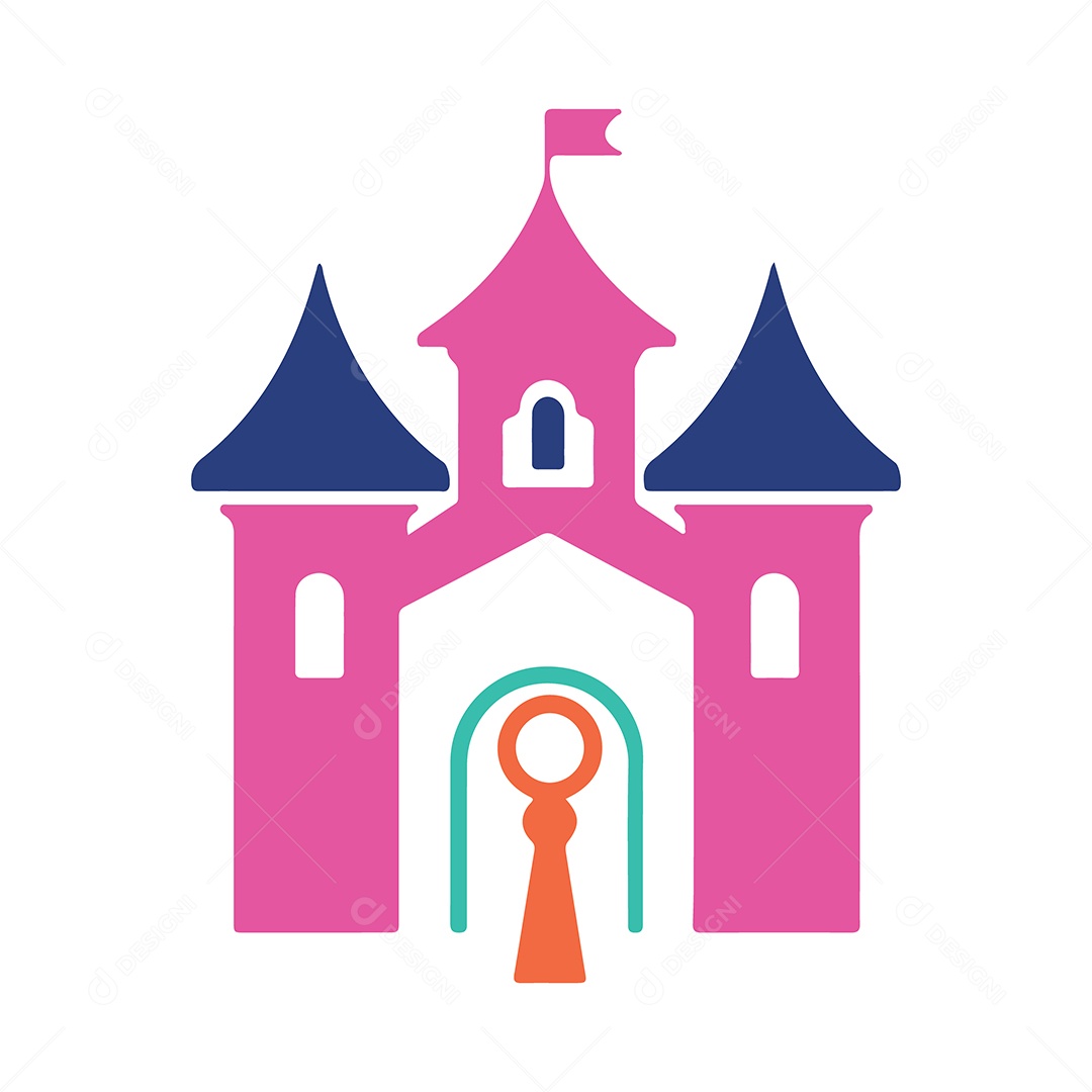 Ícone de Castelo Ilustração Vetor EPS