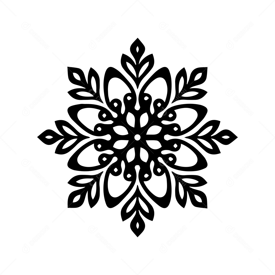 Ícone de Mandala Ilustração Vetor EPS