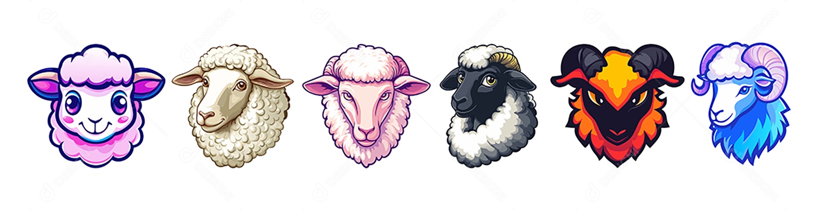 Ícone de Ovelha Ilustração Vetor EPS