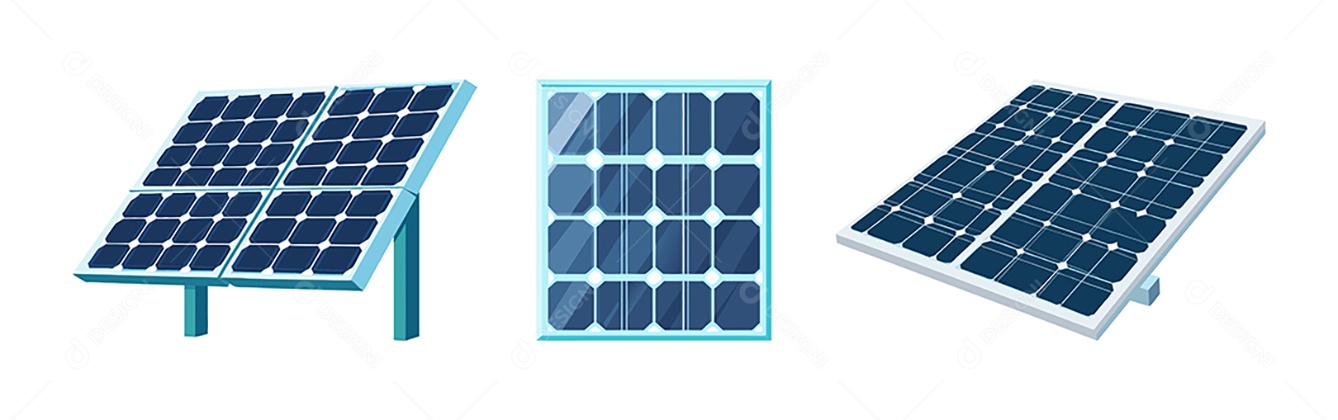 Ícone de Painel de Solar Ilustração Vetor EPS