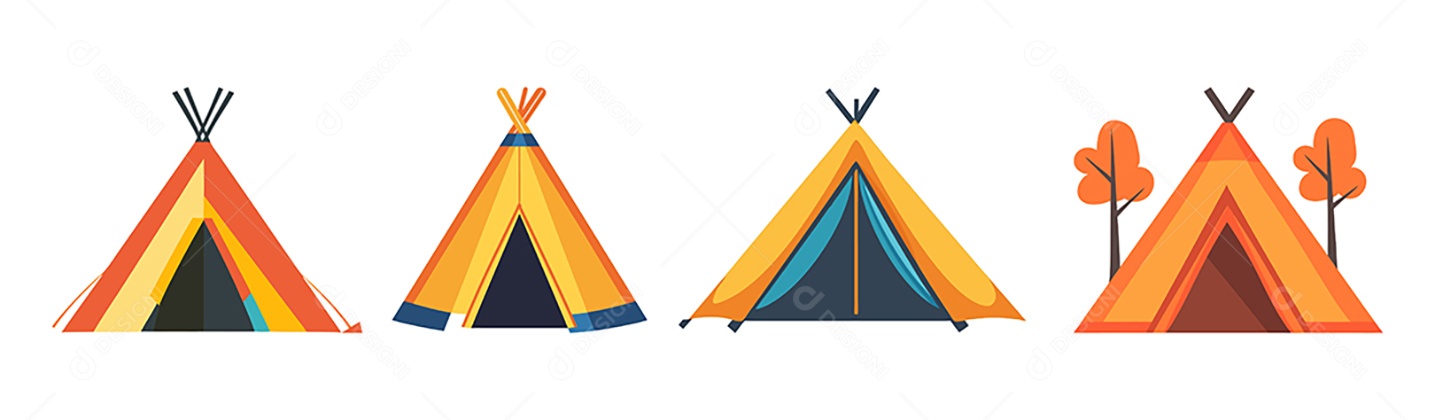 Ícone de Barraca Ilustração Vetor EPS