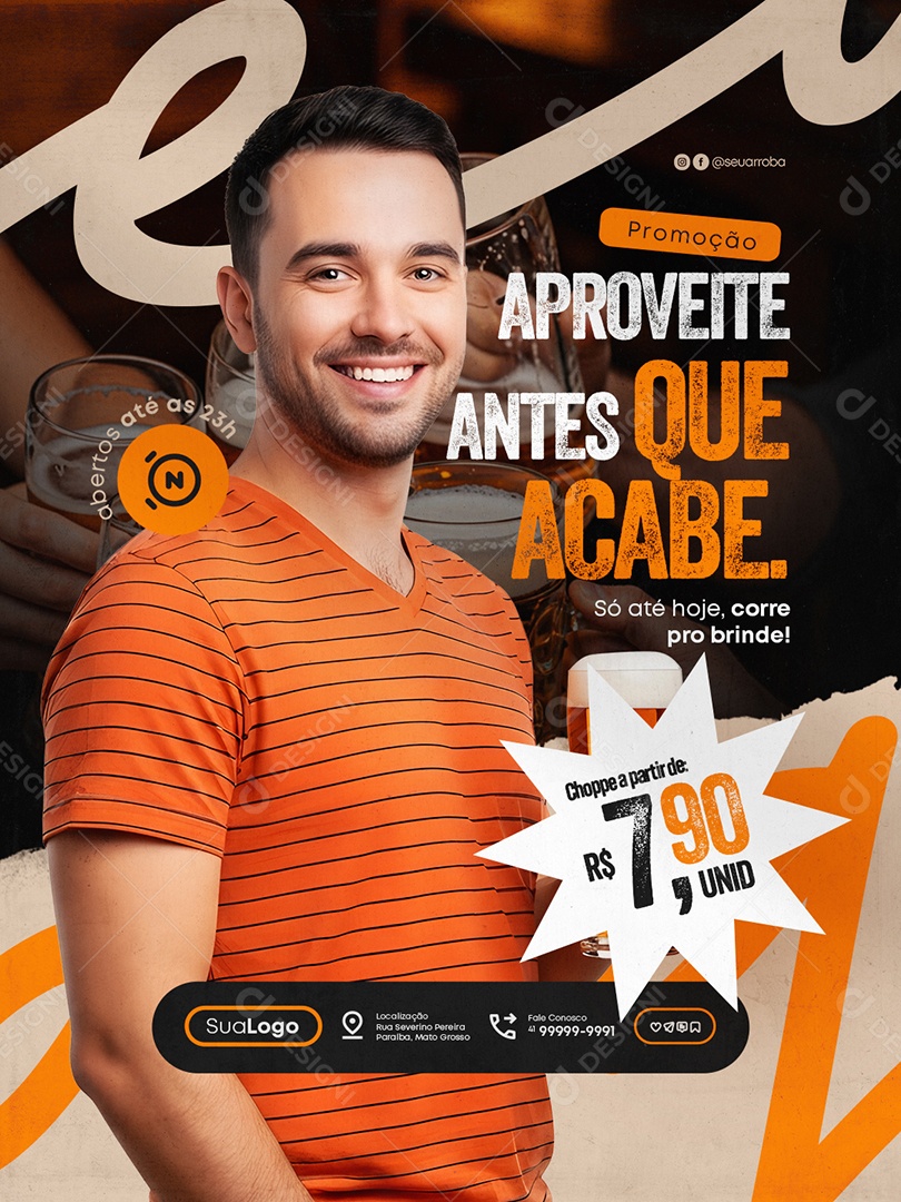 Pub Promoção Aproveite Antes Que Acabe Social Media PSD Editável