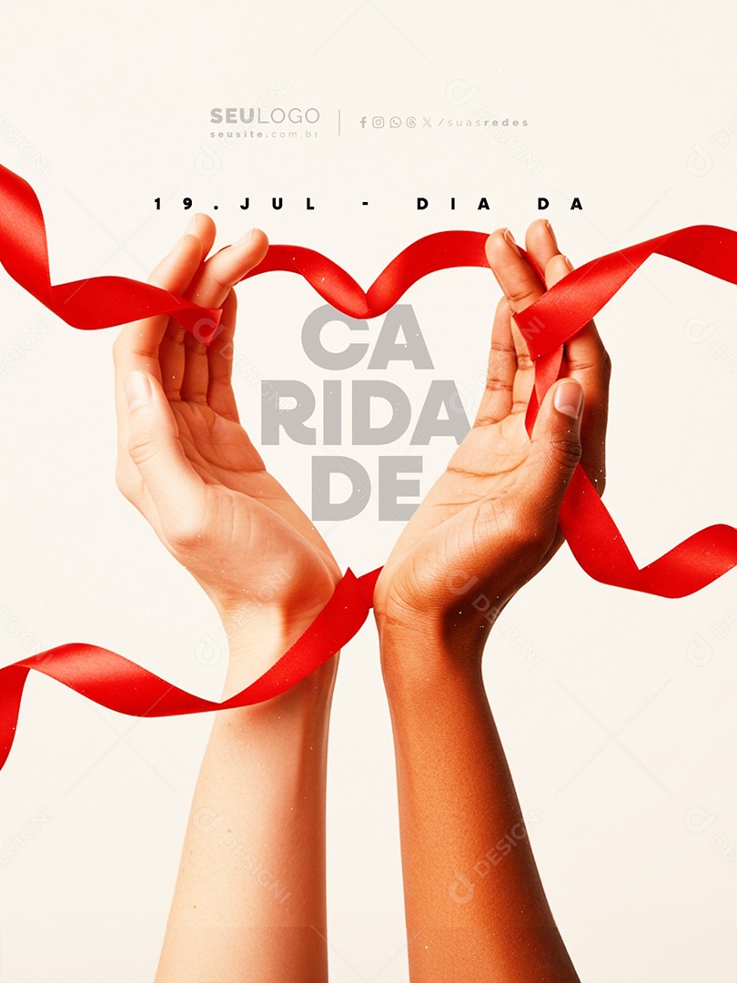 Dia da Caridade 19 de Julho Social Media PSD Editável