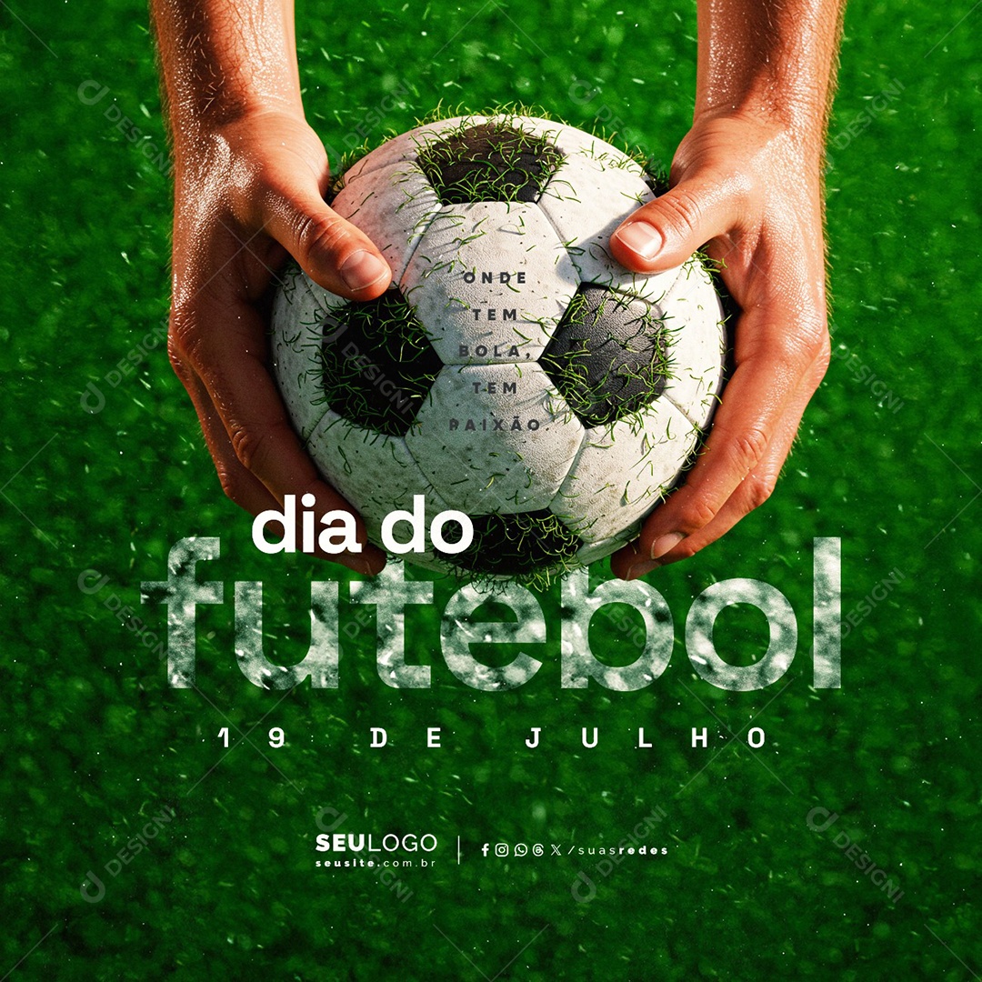 Dia do Futebol 19 de Julho Social Media PSD Editável