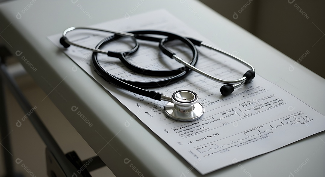 Instrumento médico essencial utilizado por profissionais de saúde