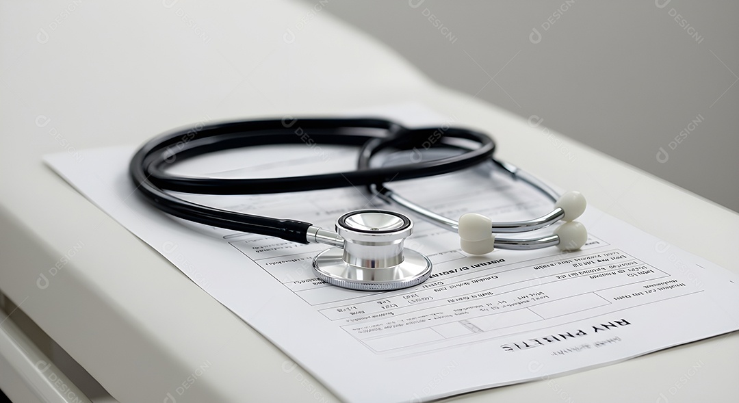 Instrumento médico essencial utilizado por profissionais de saúde