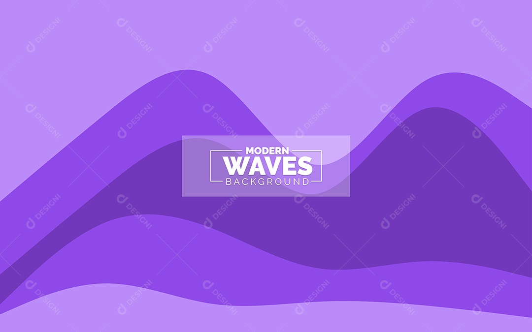 Plano de Fundo Ondas Modernas Roxo Ilustração Vetor EPS