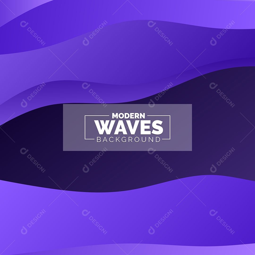 Plano de Fundo Ondas Modernas Roxo Ilustração Vetor EPS