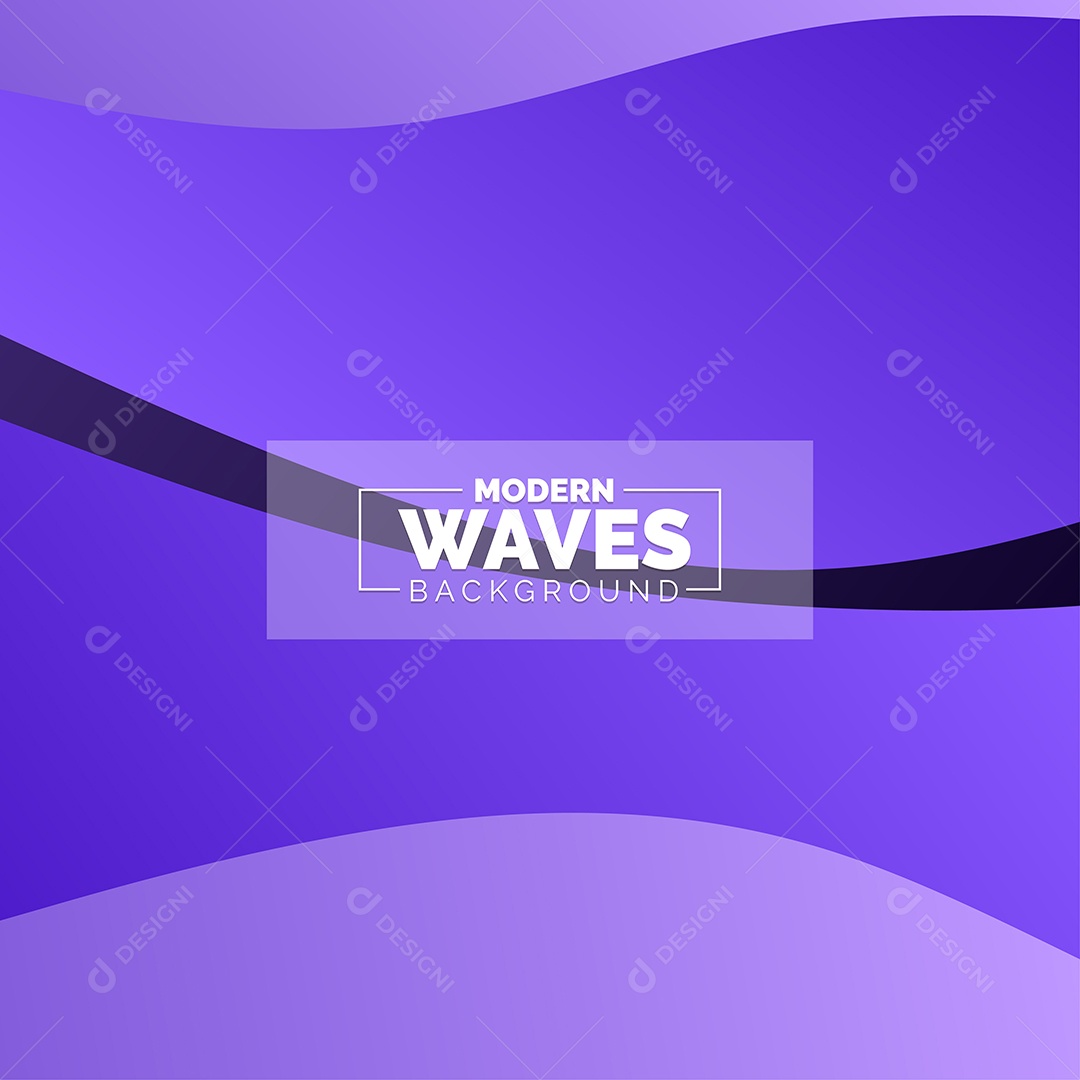 Plano de Fundo Ondas Modernas Roxo Ilustração Vetor EPS