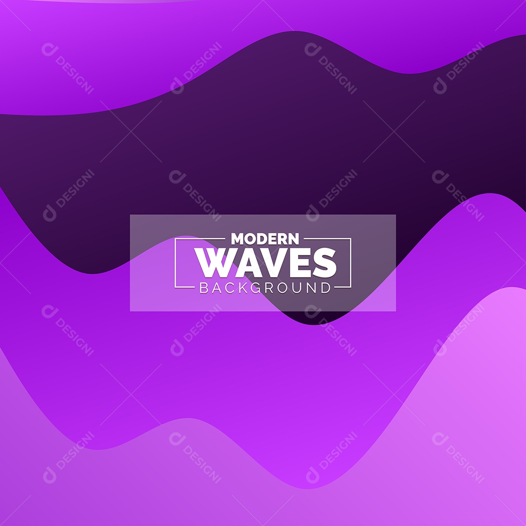 Plano de Fundo Ondas Modernas Roxo Ilustração Vetor EPS