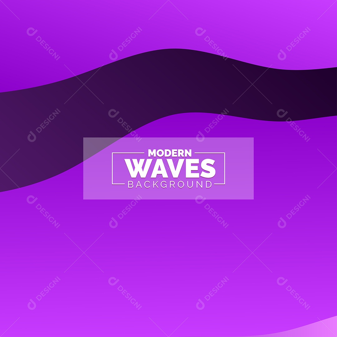 Plano de Fundo Ondas Modernas Roxo Ilustração Vetor EPS
