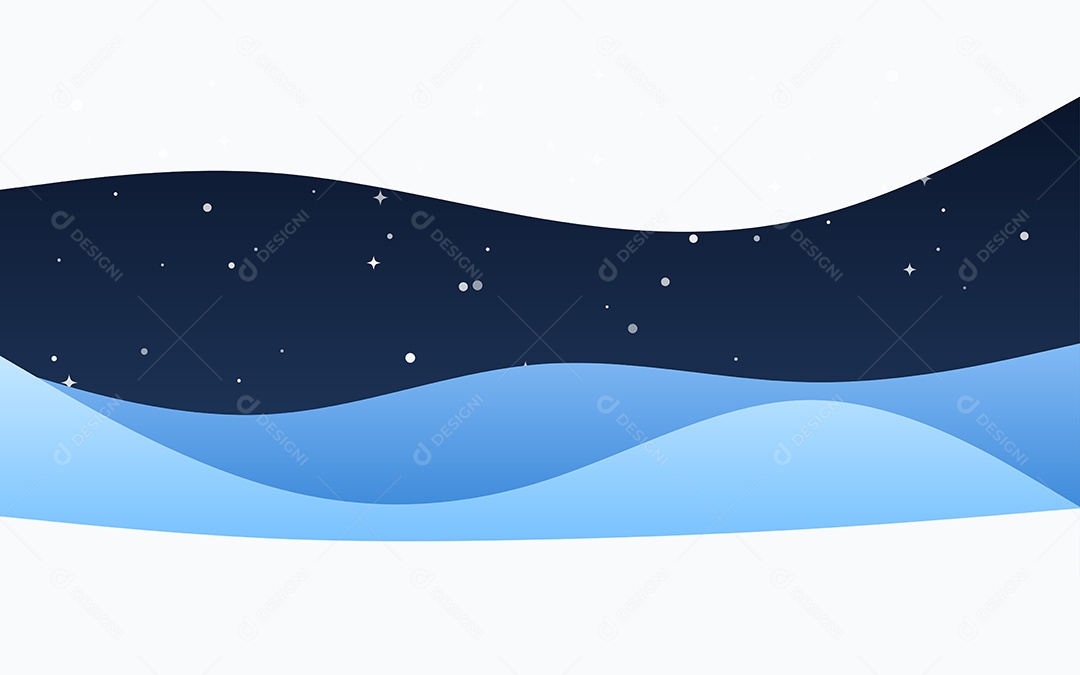 Ondas Criativas Fundo Azul Ilustração Vetor EPS