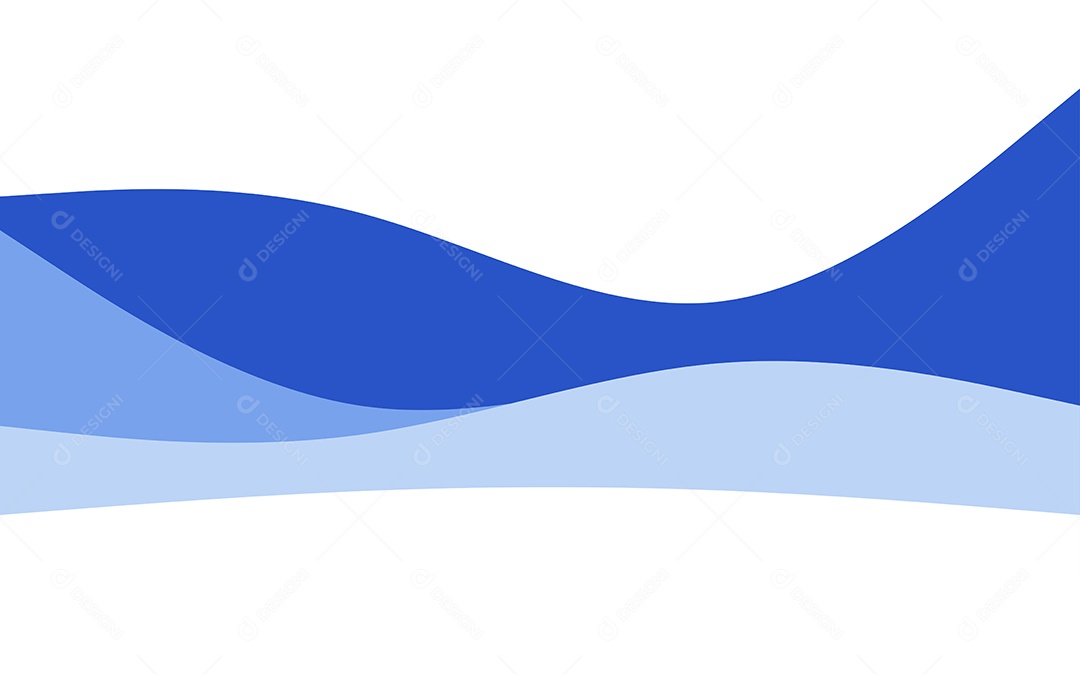 Ondas Criativas Fundo Azul Ilustração Vetor EPS
