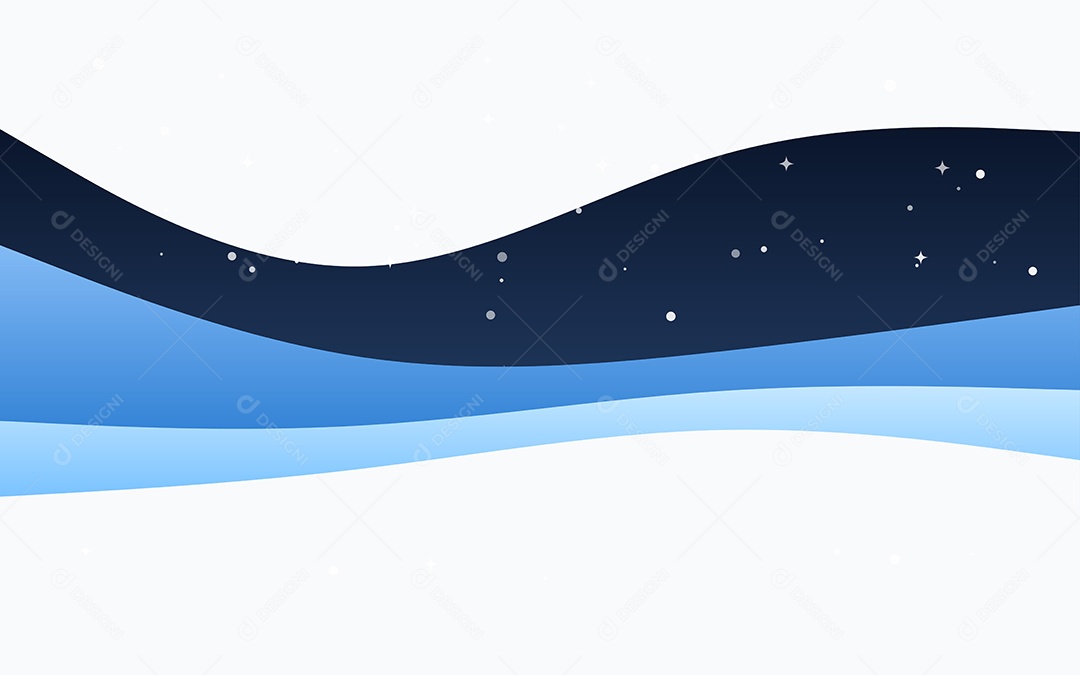 Ondas Criativas Fundo Azul Ilustração Vetor EPS