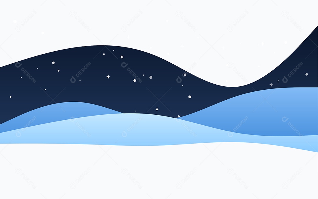 Ondas Criativas Fundo Azul Ilustração Vetor EPS