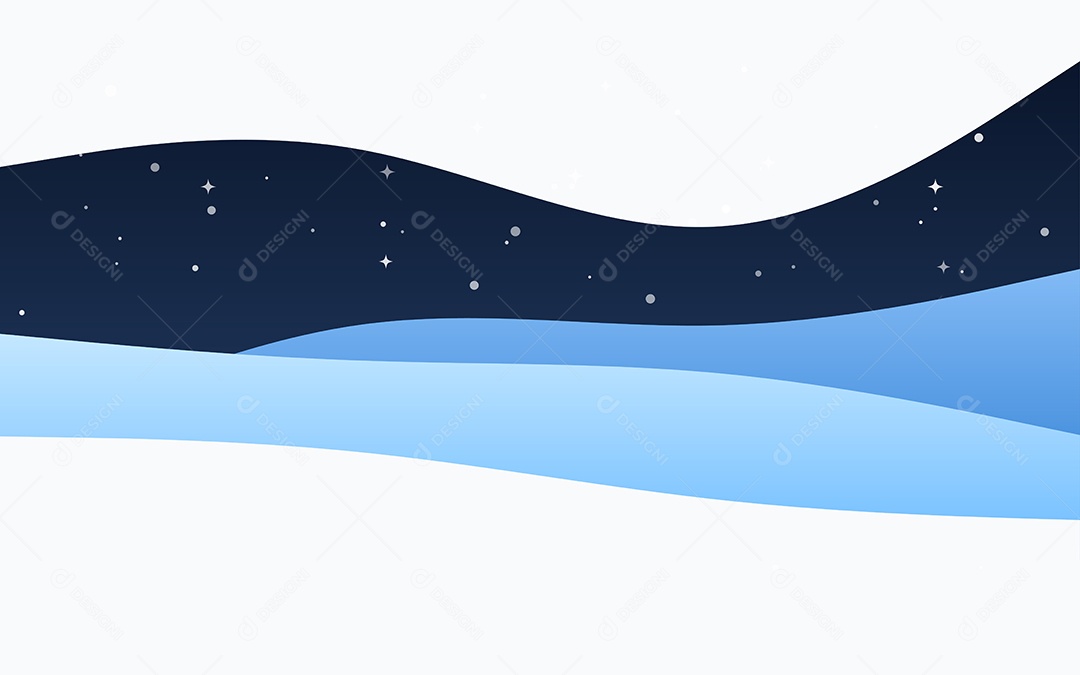 Ondas Criativas Fundo Azul Ilustração Vetor EPS