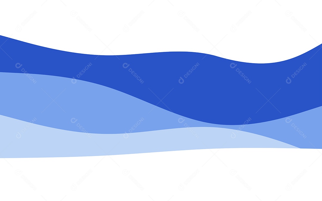 Ondas Criativas Fundo Azul Ilustração Vetor EPS