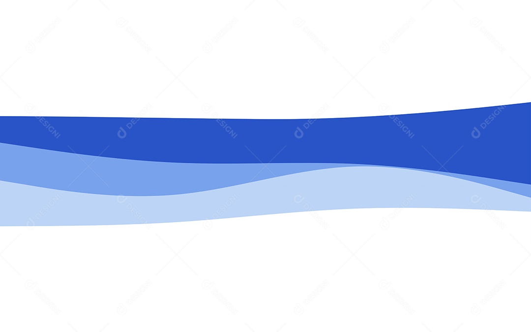 Ondas Criativas Fundo Azul Ilustração Vetor EPS