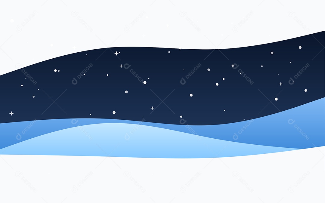 Ondas Criativas Fundo Azul Ilustração Vetor EPS