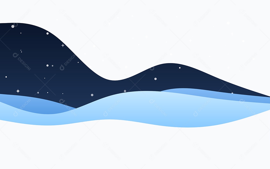 Ondas Criativas Fundo Azul Ilustração Vetor EPS