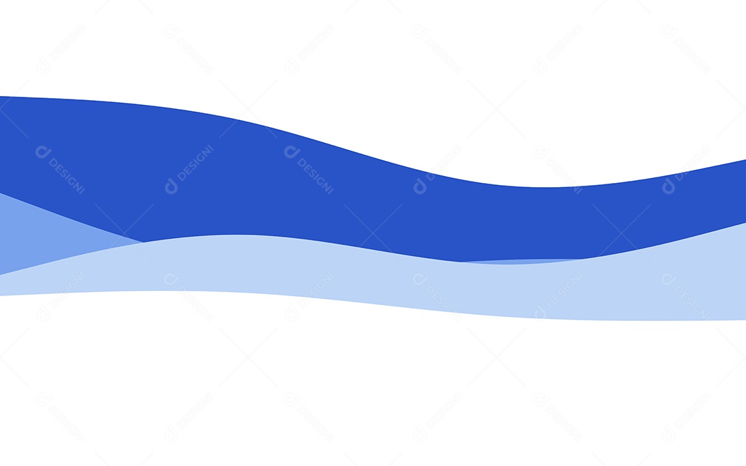 Ondas Criativas Fundo Azul Ilustração Vetor EPS
