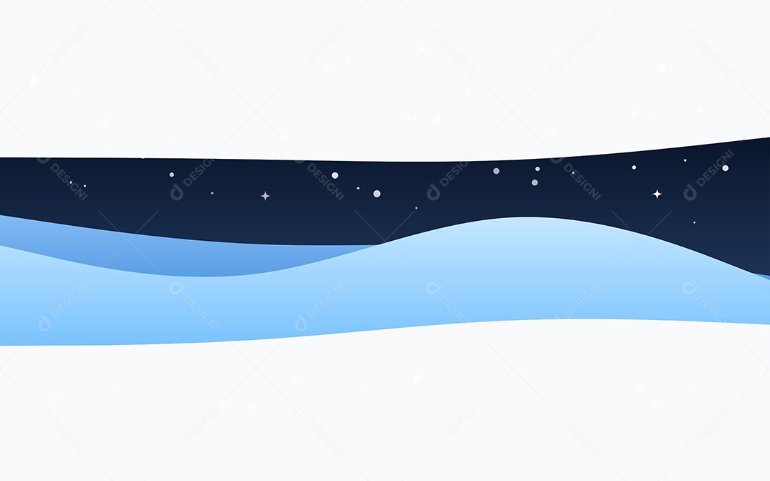 Ondas Criativas Fundo Azul Ilustração Vetor EPS