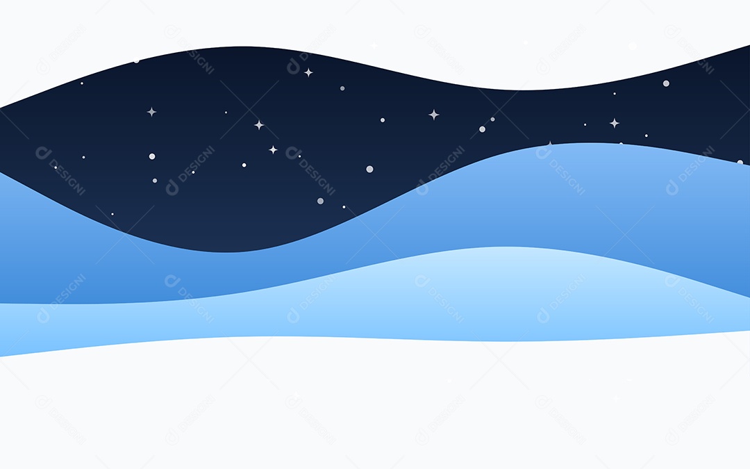 Ondas Criativas Fundo Azul Ilustração Vetor EPS