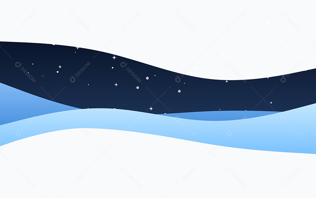 Ondas Criativas Fundo Azul Ilustração Vetor EPS