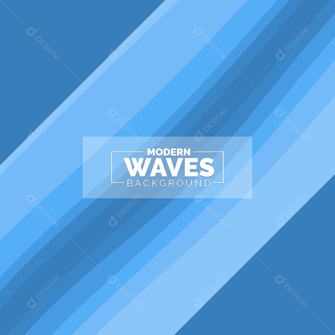 Plano de Fundo Ondas Modernas Azul Ilustração Vetor EPS