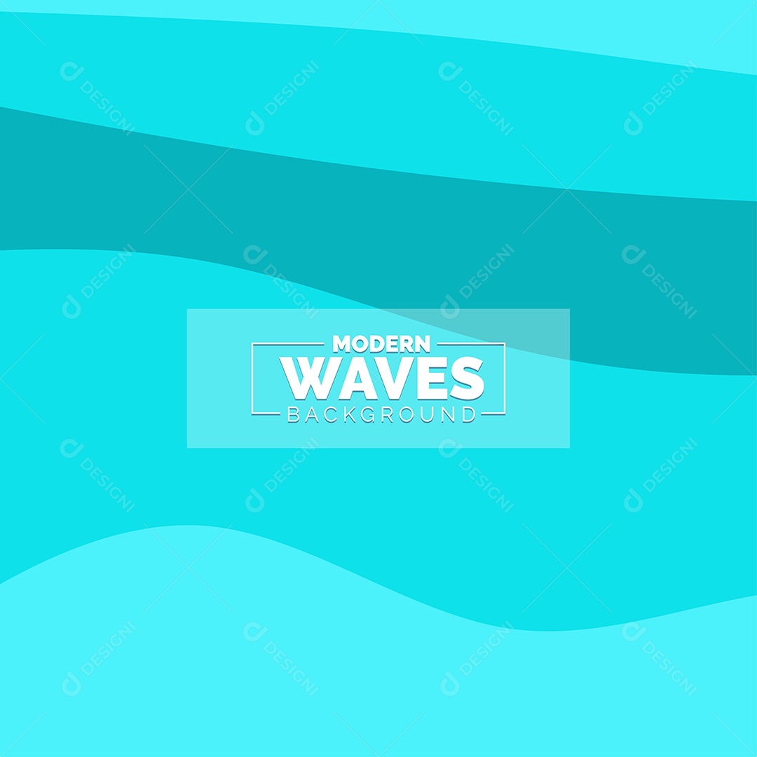 Plano de Fundo Ondas Modernas Azul Ilustração Vetor EPS