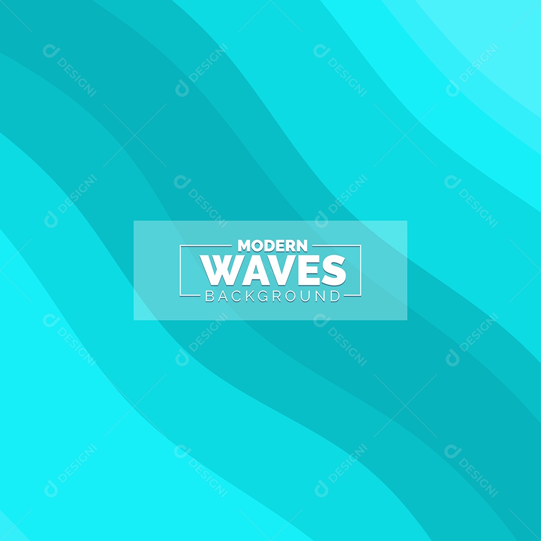 Plano de Fundo Ondas Modernas Azul Ilustração Vetor EPS