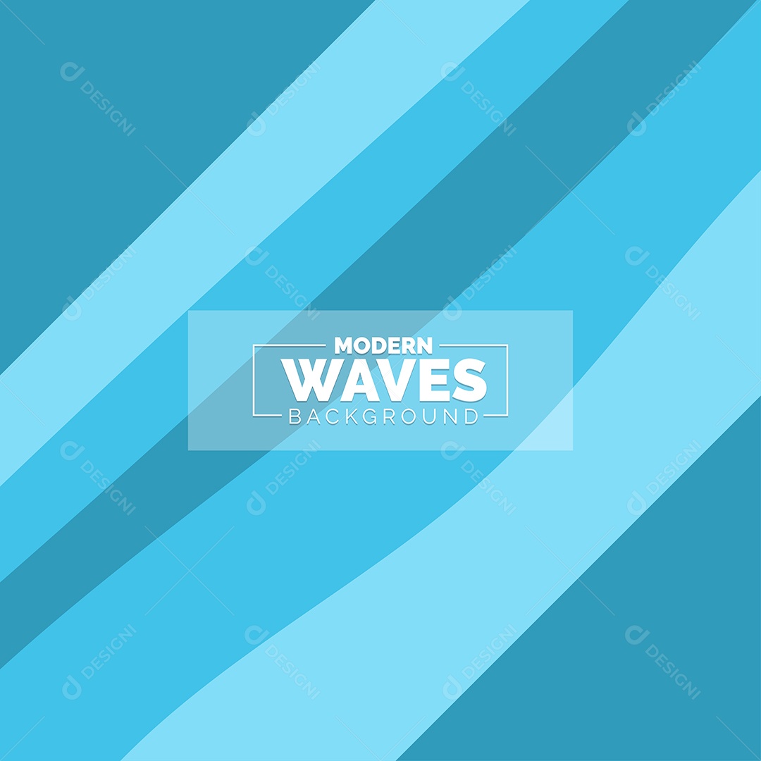 Plano de Fundo Ondas Modernas Azul Ilustração Vetor EPS