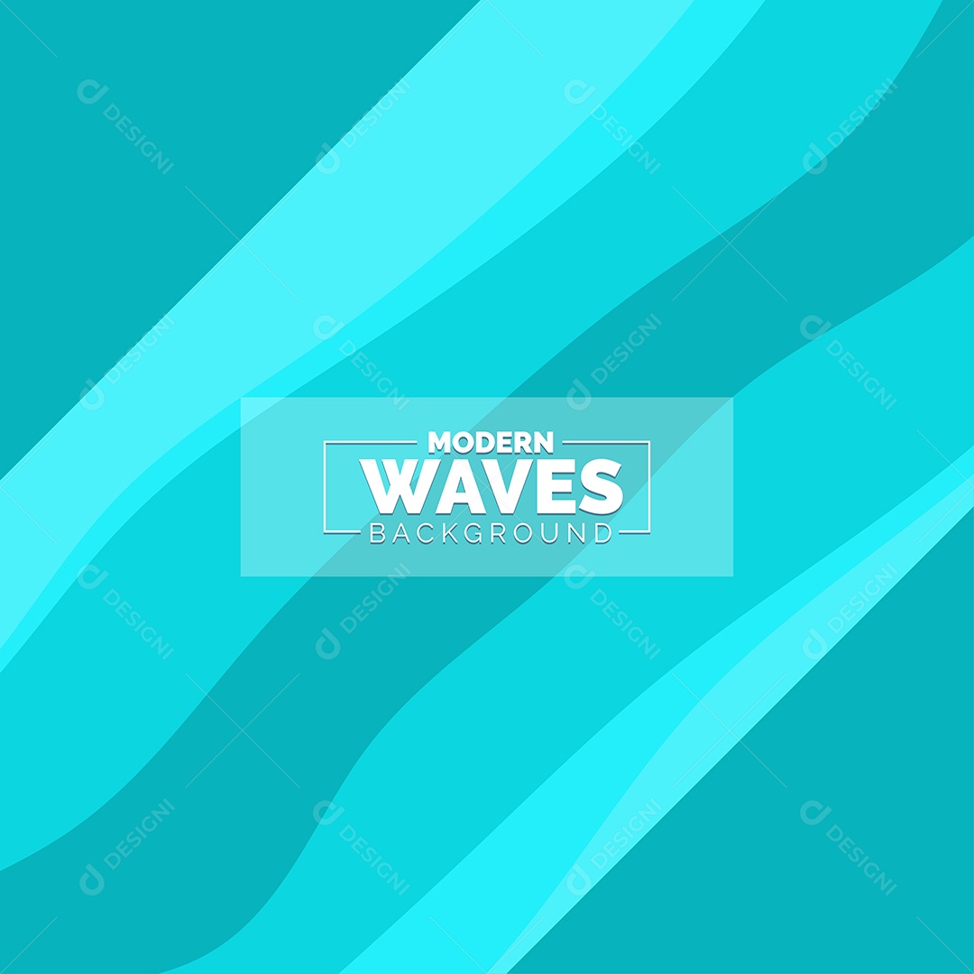 Plano de Fundo Ondas Modernas Azul Ilustração Vetor EPS